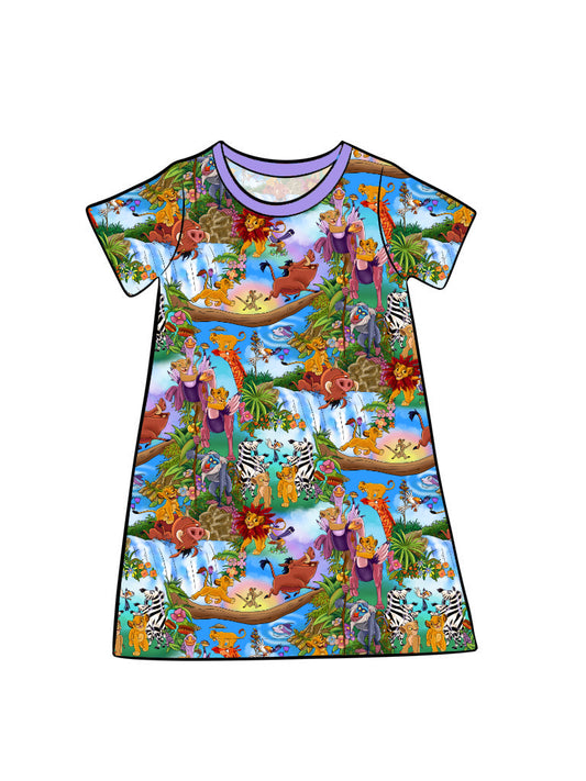 April Pre-order Kid's Lounge Gown - Hakuna Matata