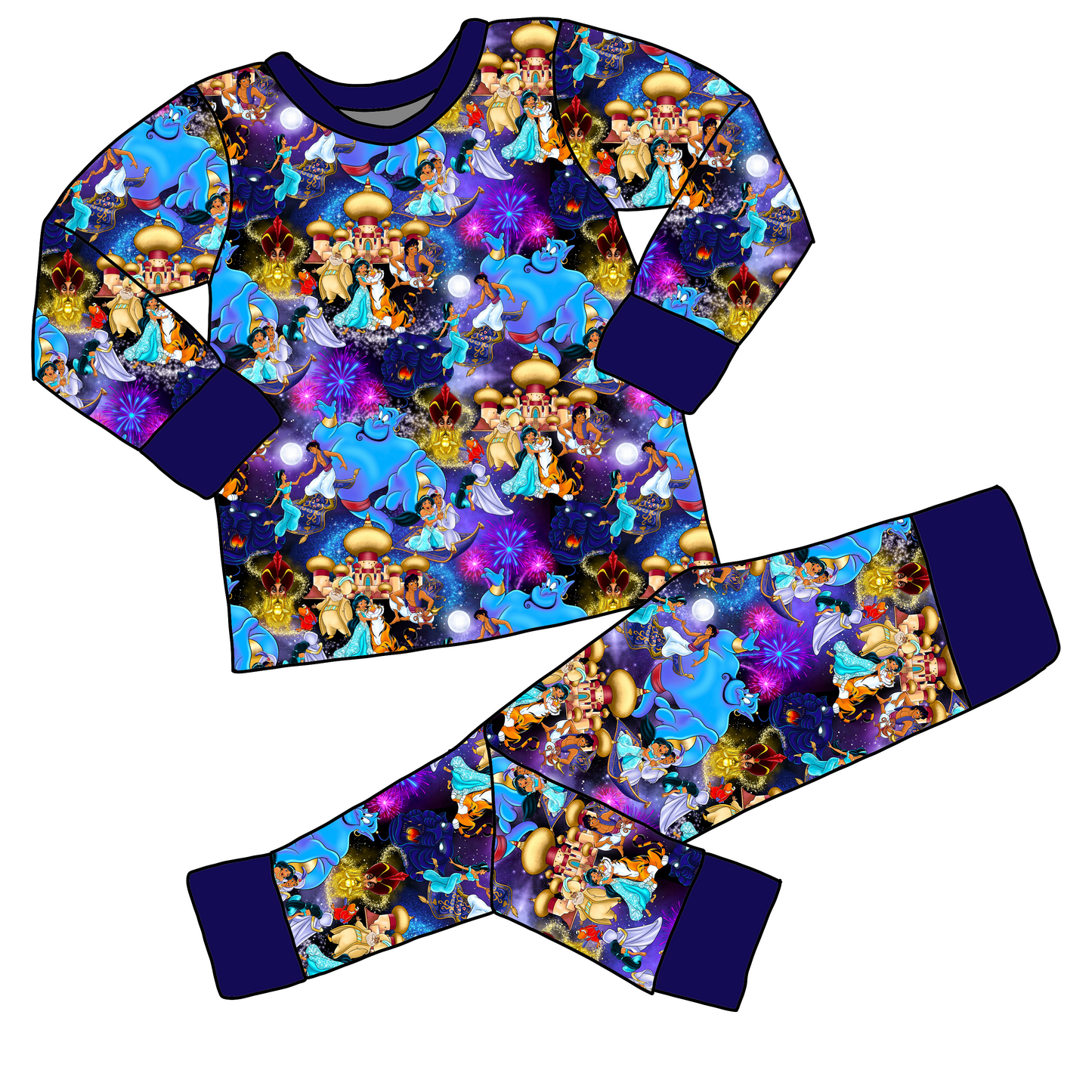 RTS Long Sleeve and Pants Pajama Set - Arabian Nights