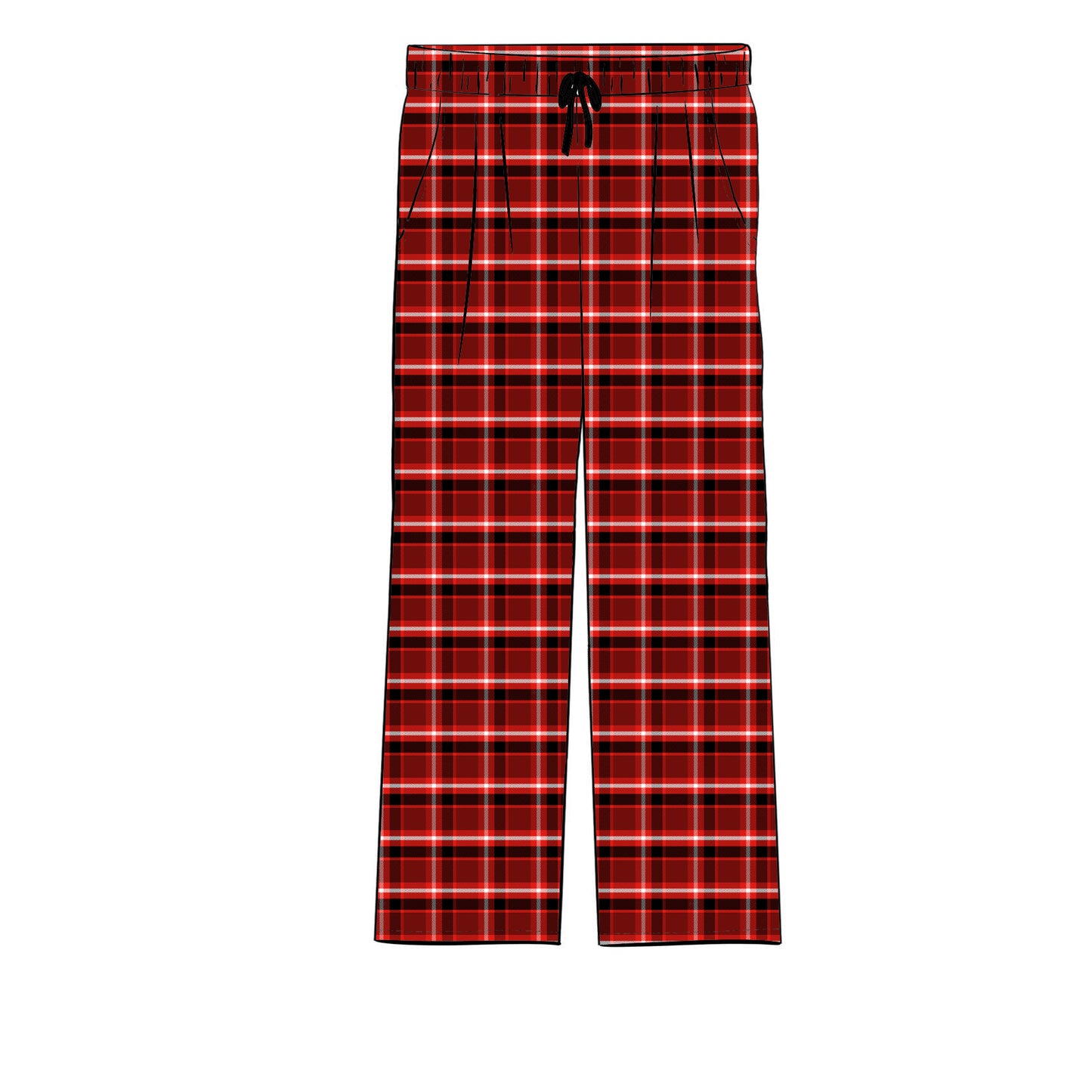 RTS Men's Plaid Bamboo Adult Pants