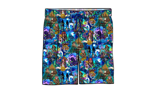Sept/Oct Pre-Order Men's Bamboo Shorts - Pirates