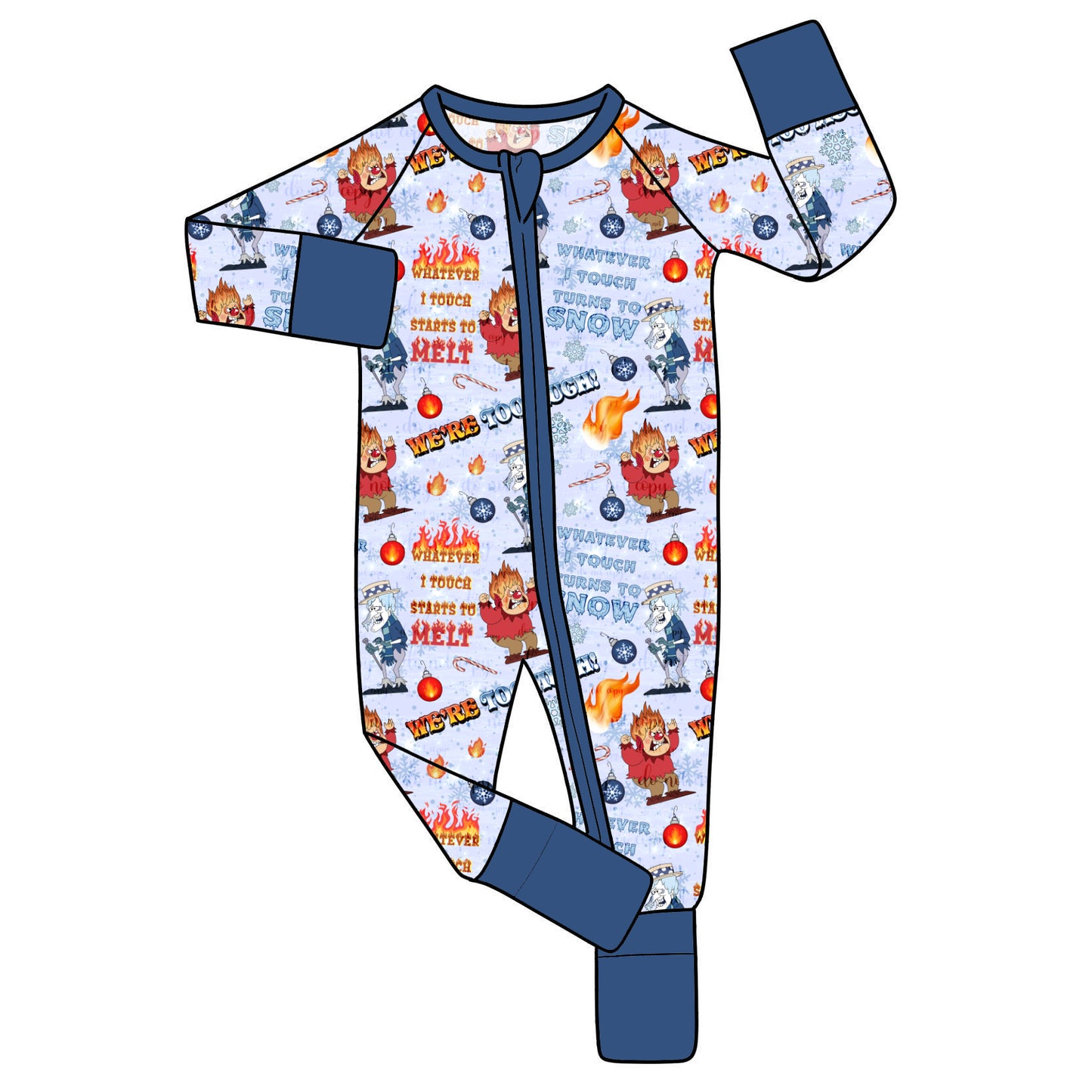 Nov Pre-Order Bamboo Convertible Zip Romper - Miser