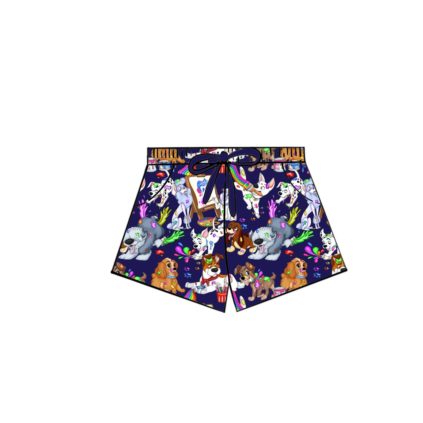 RTS Women's Lounge Shorts - Painting Pups