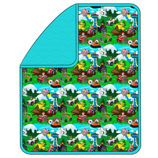 RTS 50x60 Triple Layer Quilted Bamboo Blanket - Rescue Patrol