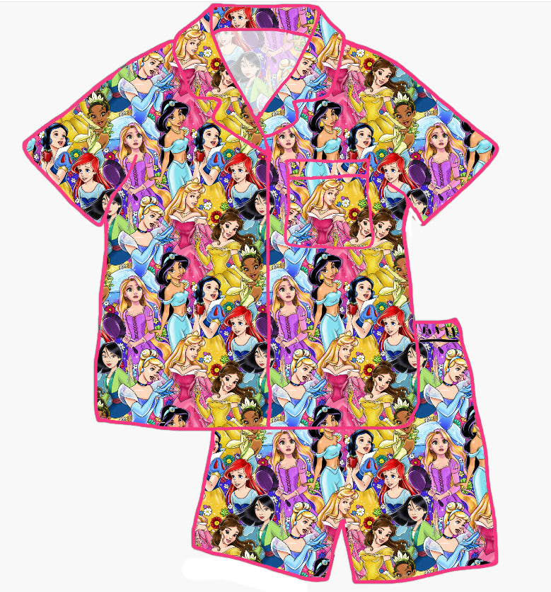 RTS Pajama Set - Princess Blooms