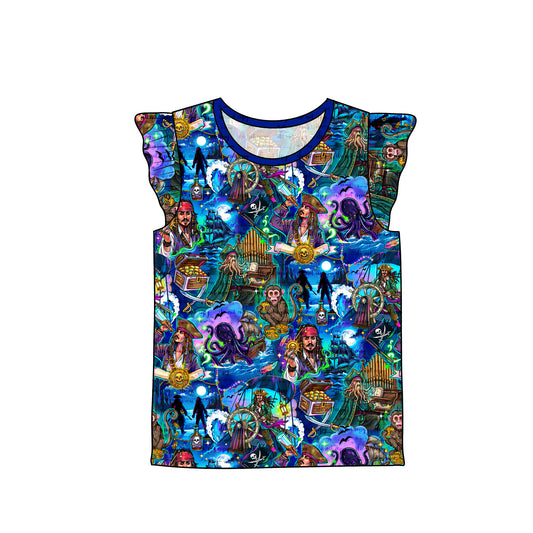 Sept/Oct Pre-Order Flutter Sleeve Tee - Pirates