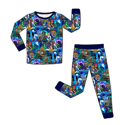 Sept/Oct Pre-Order Bamboo Long Sleeve and Pants Pajama Set - Pirates
