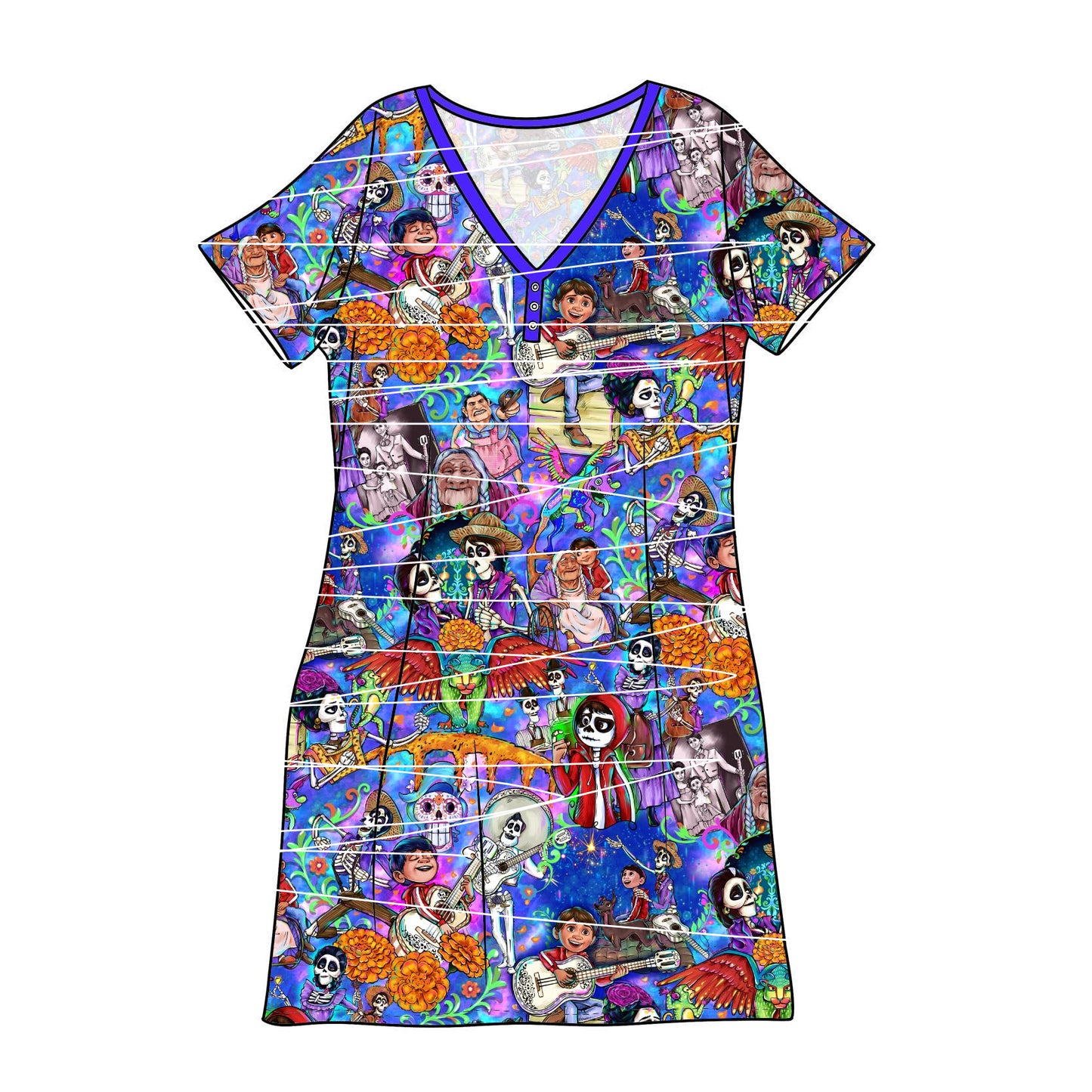 RTS Bamboo Adult Sleep Gown - Poco Loco
