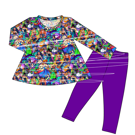 RTS Peplum and Leggings - Princess Halloween