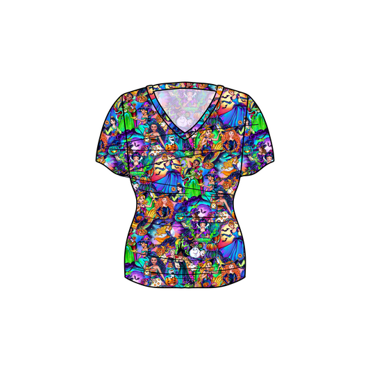 RTS Bamboo Adult  V-Neck Tee - Princess Halloween
