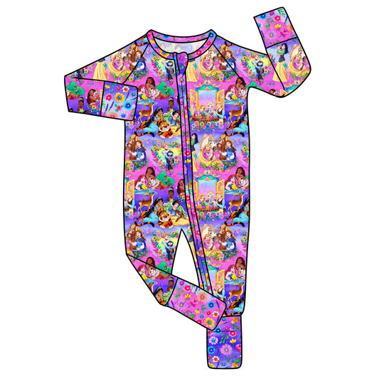 May Pre-Order Bamboo Convertible Zip Romper - Royal Pets