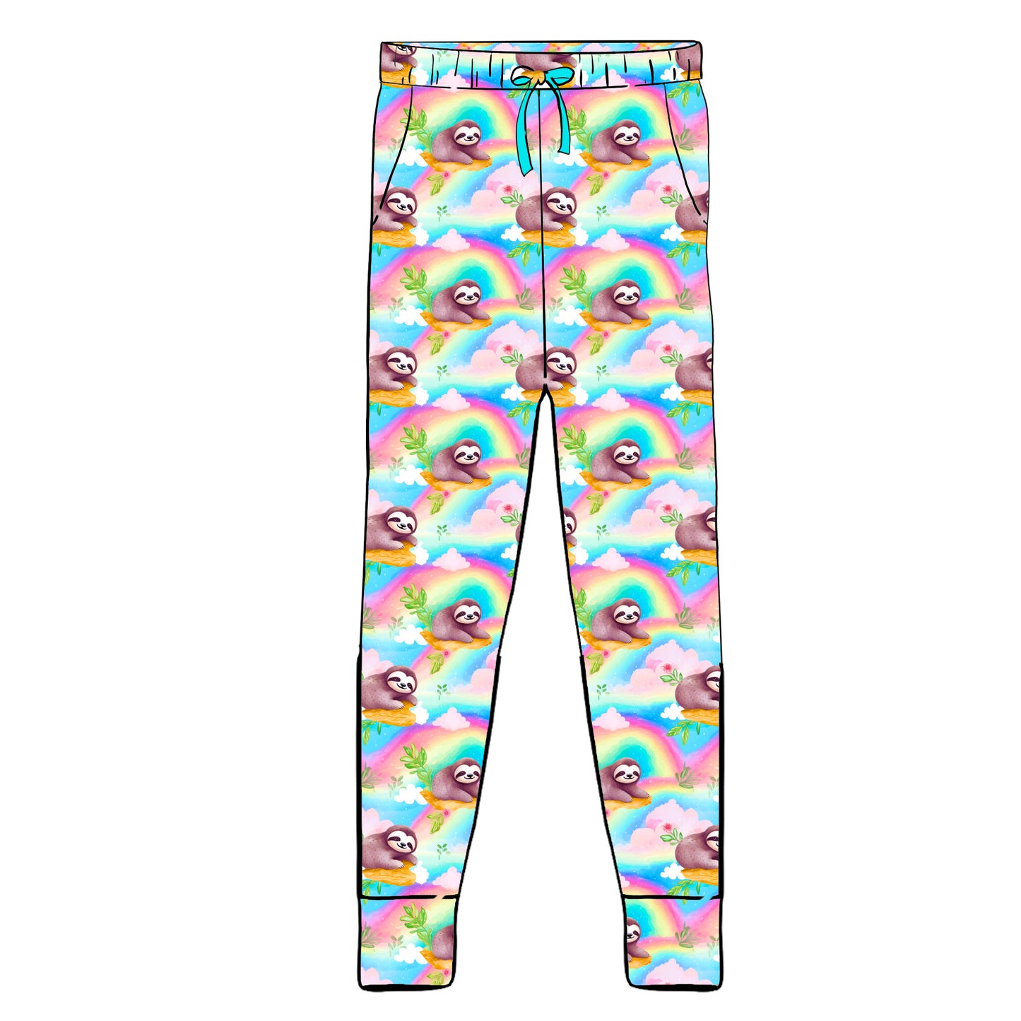 RTS Women's Joggers - Rainbow Sloths