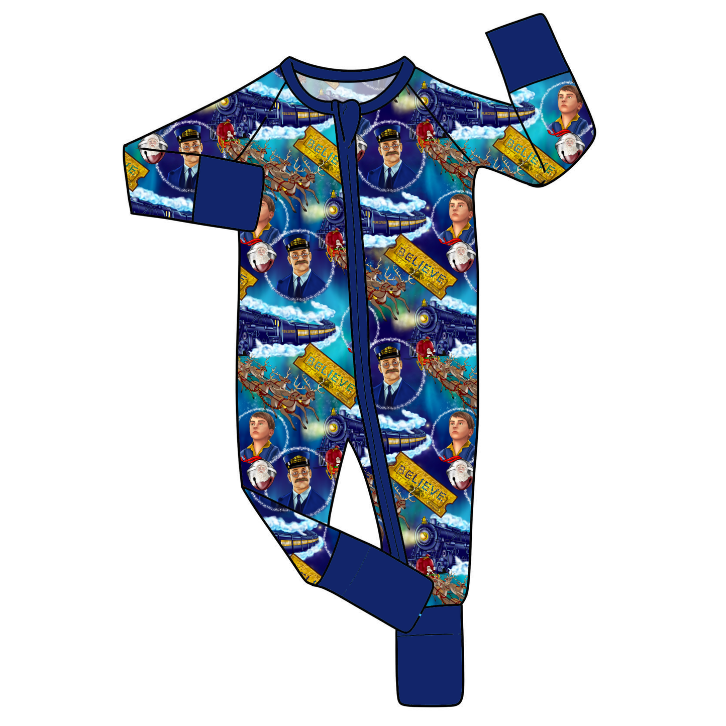 NOV Bamboo Convertible Zip Romper - Believe 2026