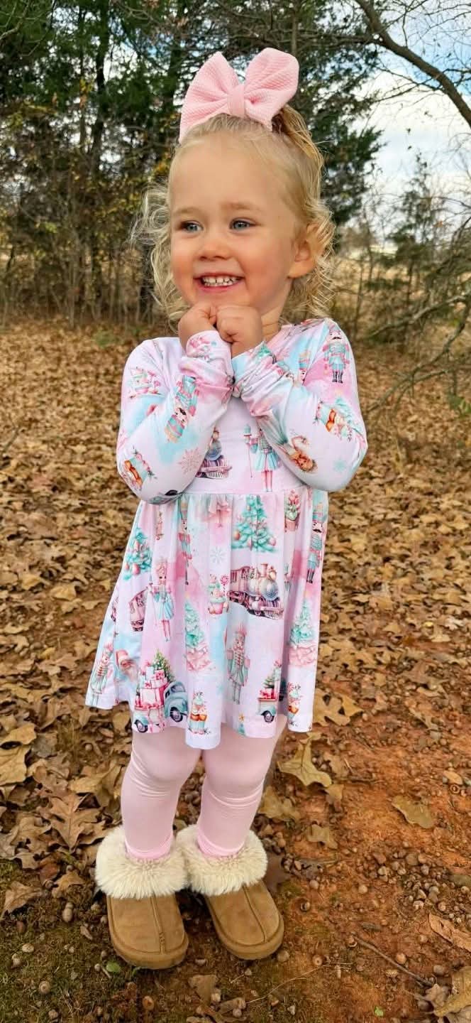 RTS Peplum and Leggings - Sugarplum