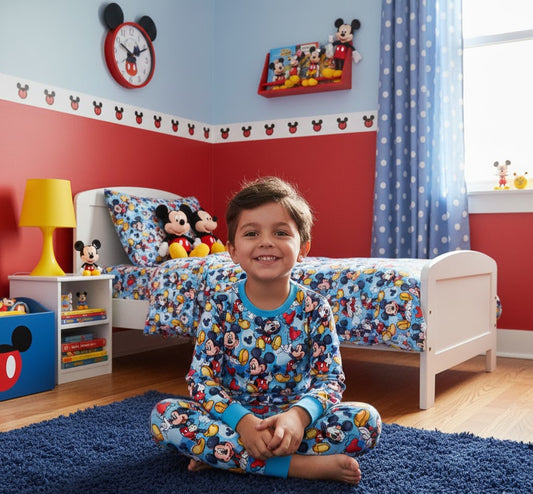 RTS Long Sleeve and Pants Pajama Set - Mouse Spots