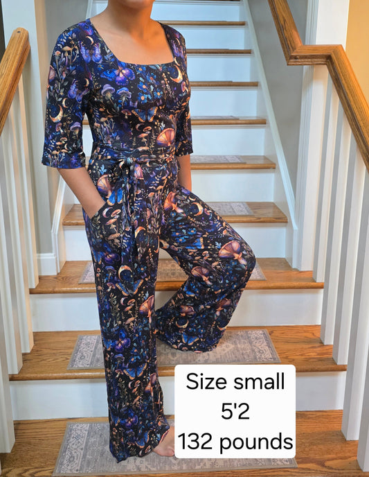 RTS Bamboo Adult Jumpsuit - Magical Mushroom