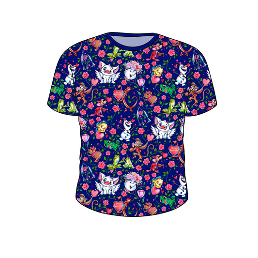 FEB Pre-Order UNISEX Bamboo Adult Tee - Valentines Princesses Sidekicks