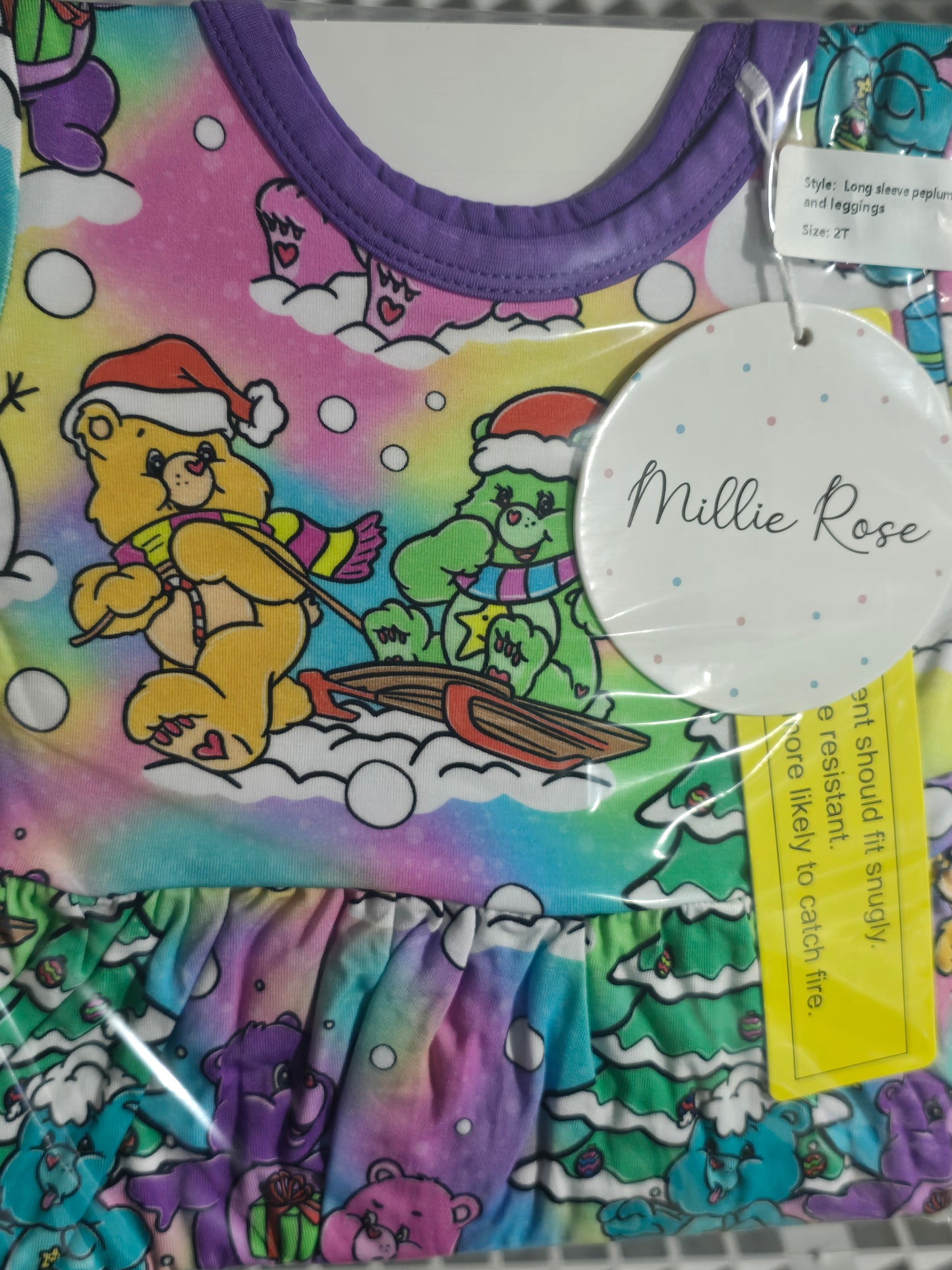 RTS Peplum and Leggings - Snow Bears