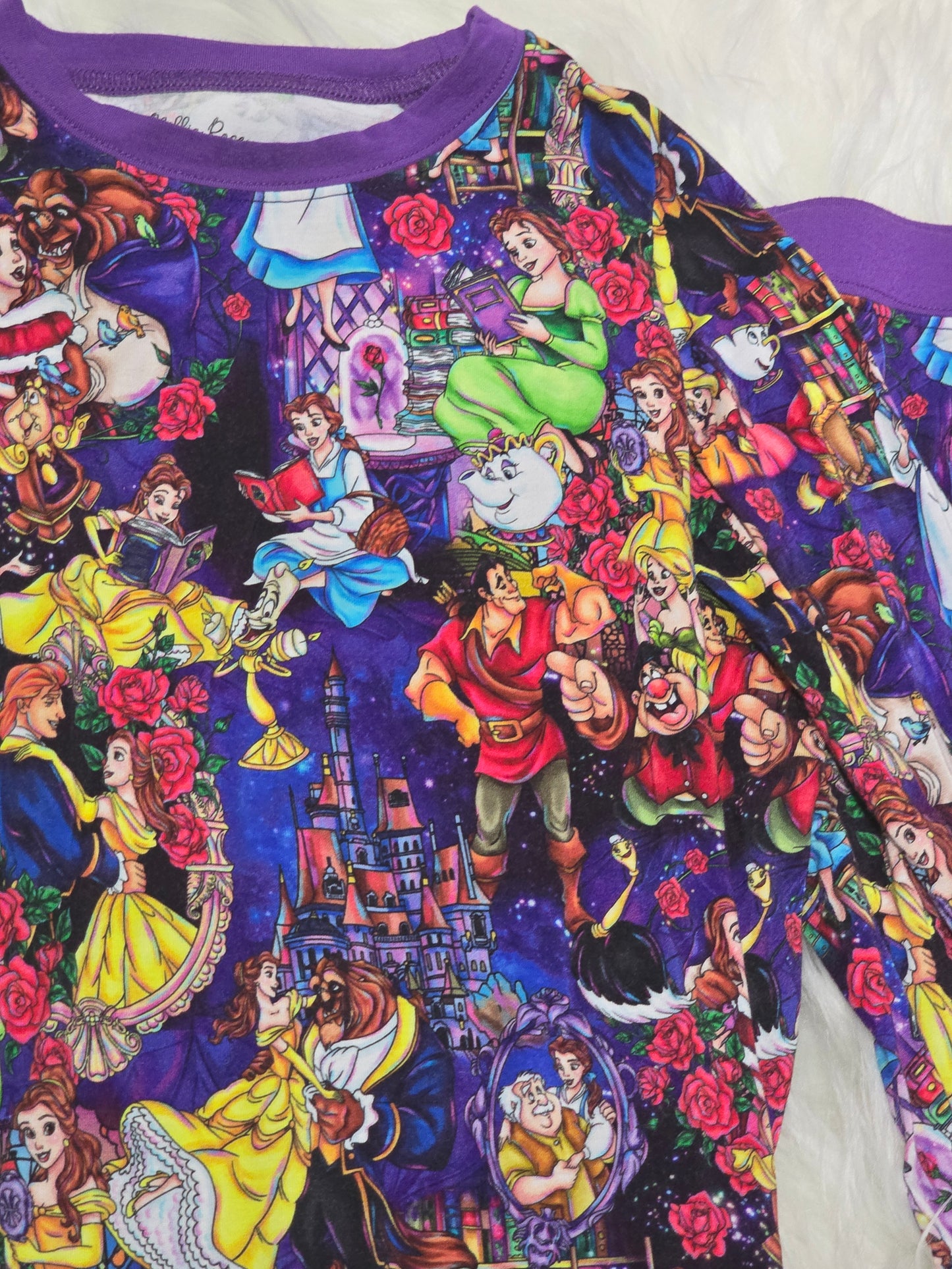 RTS 3T Belle Long sleeve and pants pajamas - EUC