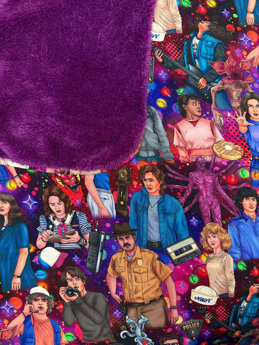 RTS 60x85 BAMBOO/MINKY Blanket - Upside Down