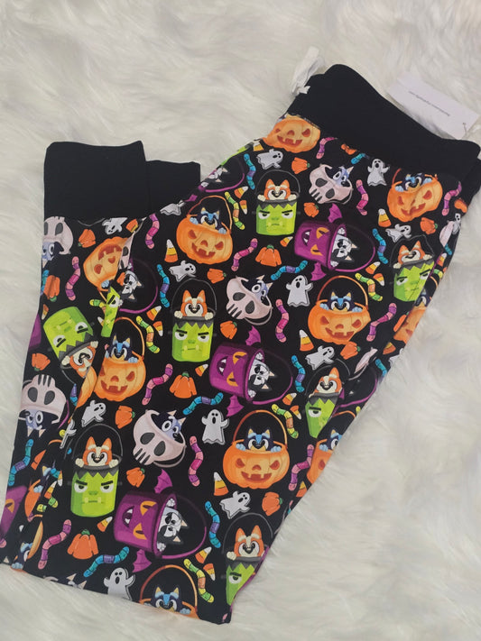 RTS Adult Small Bluey Halloween Joggers - NWOT