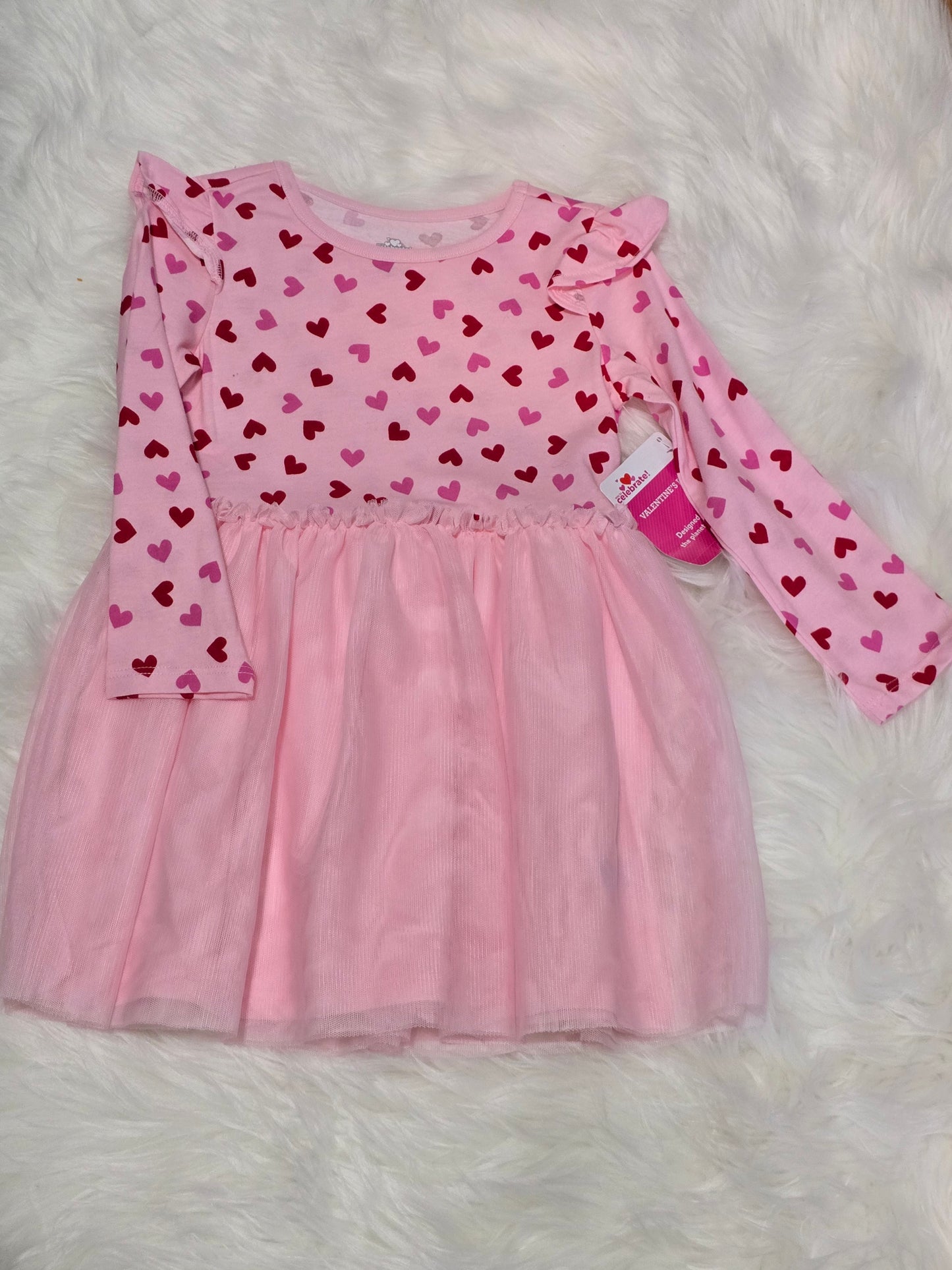 RTS 3T NOT BAMBOO Heart Dress - NWT