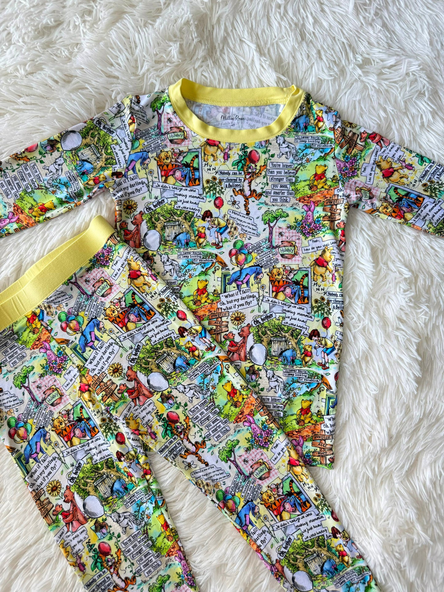 RTS Long Sleeve and Pants Pajama Set - Beary Classic