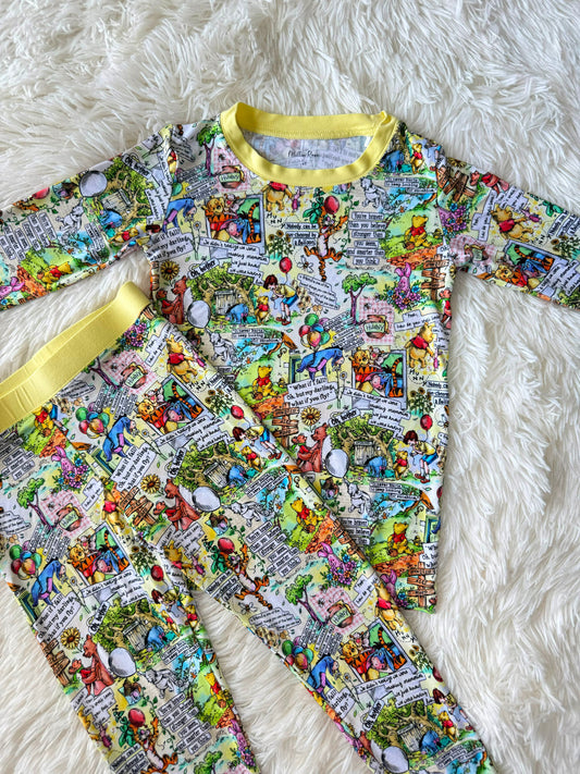 RTS Long Sleeve and Pants Pajama Set - Beary Classic