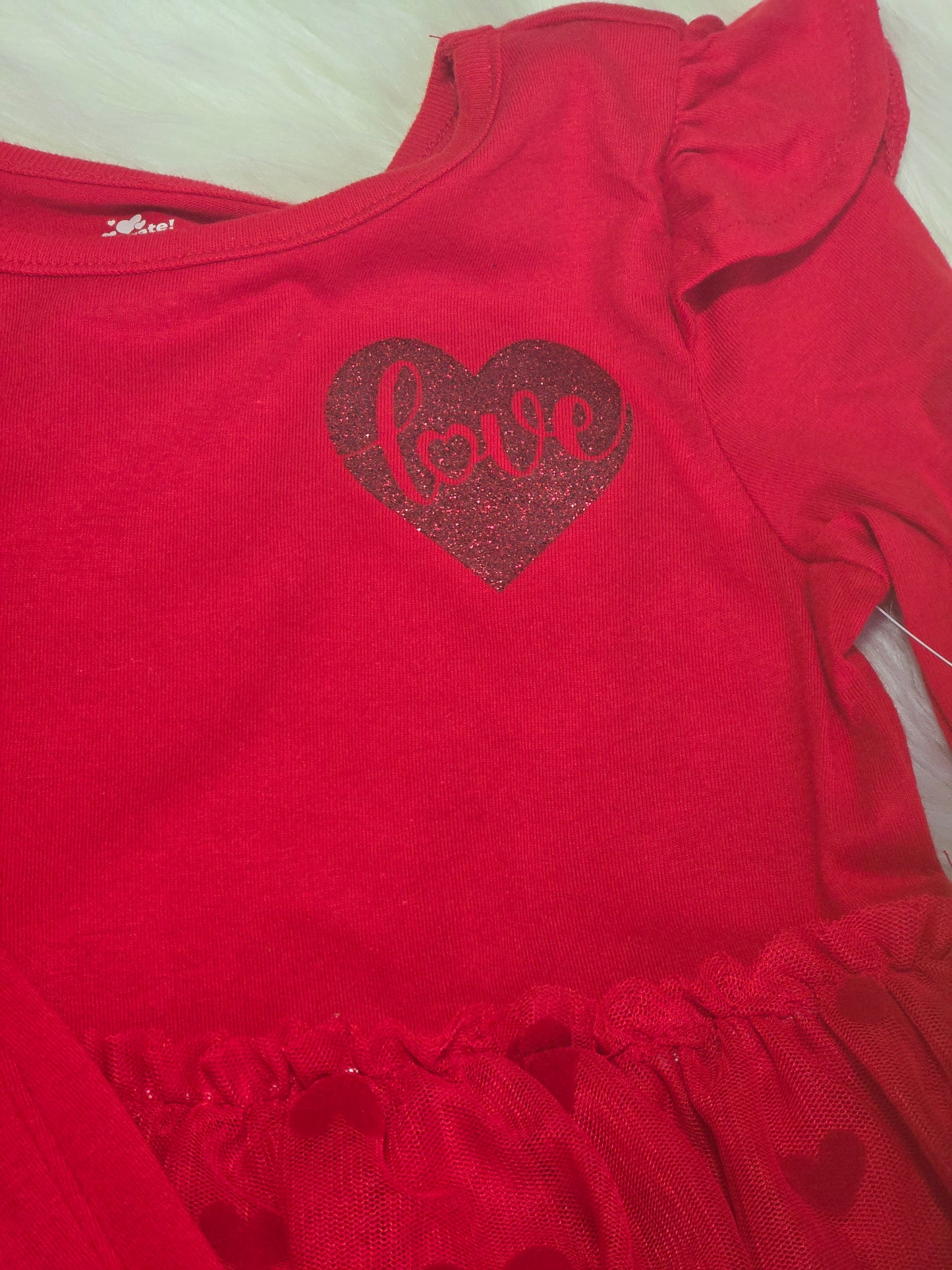 RTS 3T Red Love Dress and Leggings -NOT BAMBOO - NWT