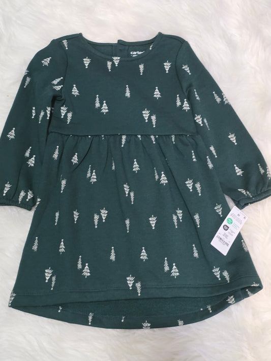 RTS 2T Carter's Green Dress - NWT - NOT BAMBOO