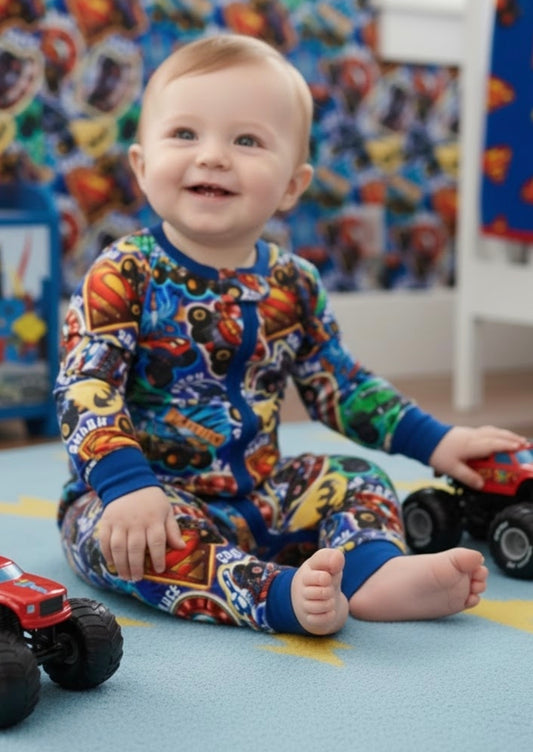 RTS Bamboo Convertible Zip Romper - Hero Trucks