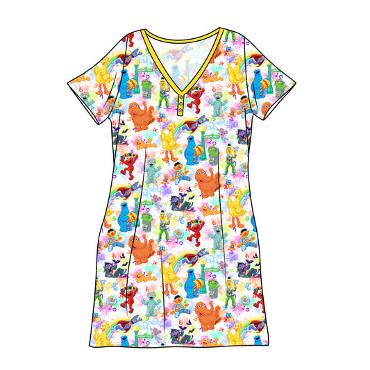 May Pre-Order Bamboo Adult Sleep Gown - Sunny Days