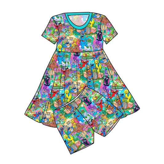 Jan27 Pre-order Twirl Dress with Shorts - 123 Sesame