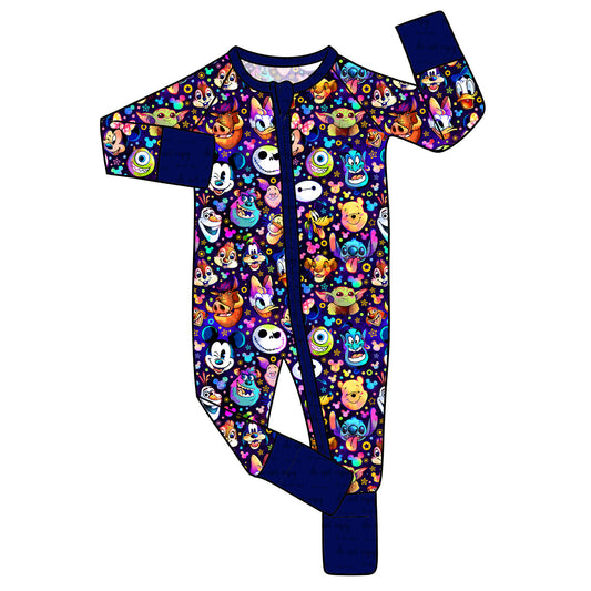 May Pre-Order Bamboo Convertible Zip Romper - Signatures