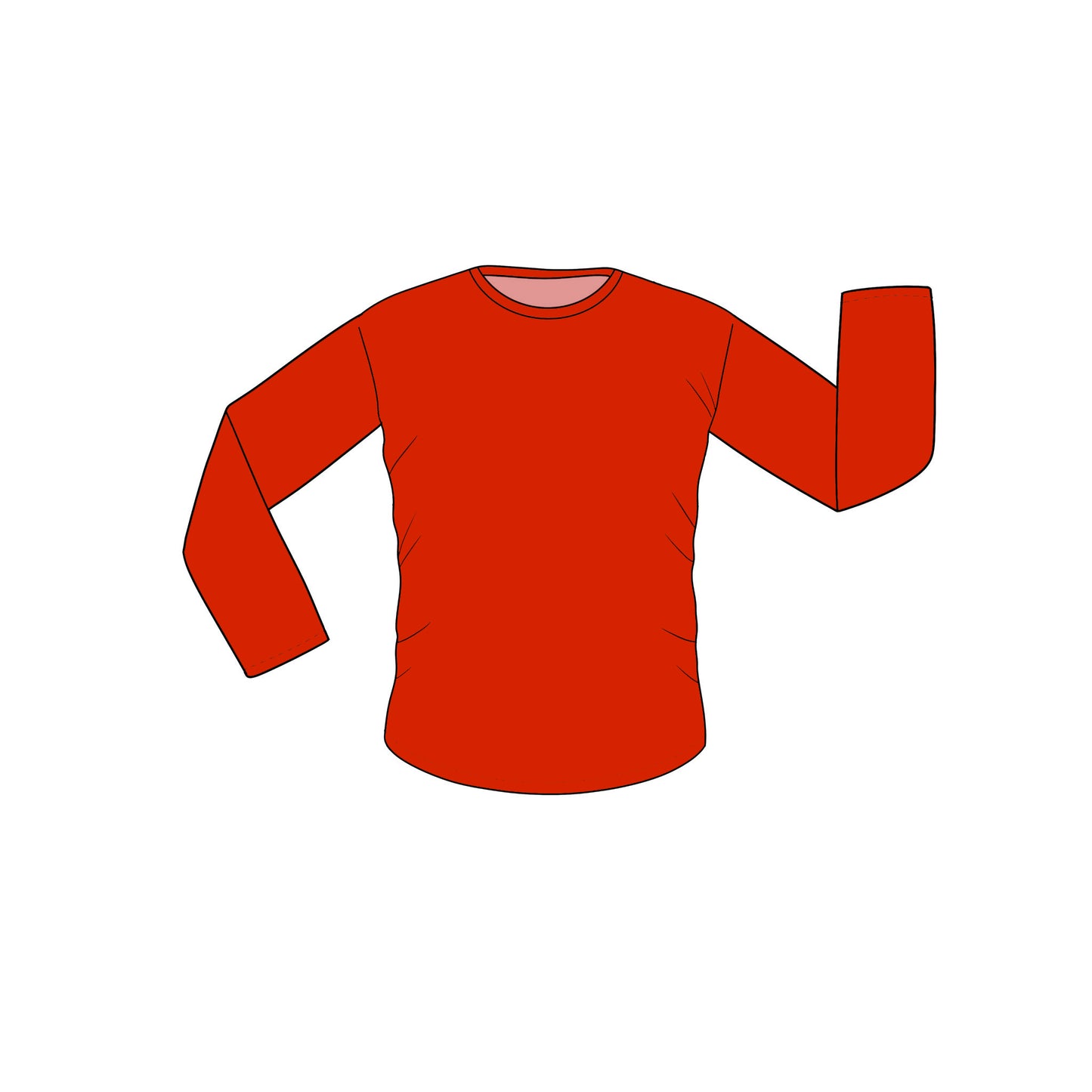 Nov Pre-Order Unisex Bamboo Long Sleeve Tee - Red