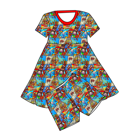 RTS Bamboo Twirl with Shorts - Spidey