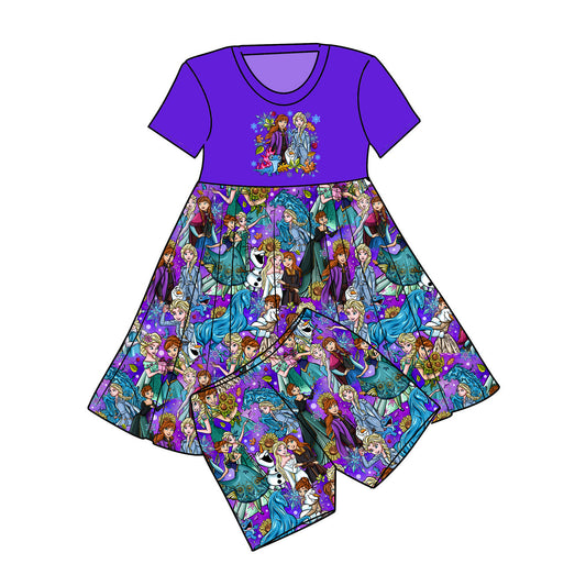 RTS Bamboo Graphic Twirl with Shorts - Spring Fever