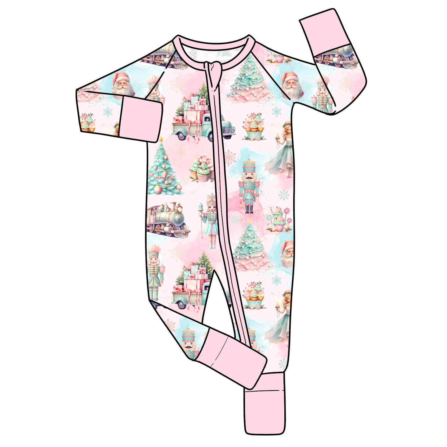 RTS Bamboo Convertible Zip Romper - Sugarplum