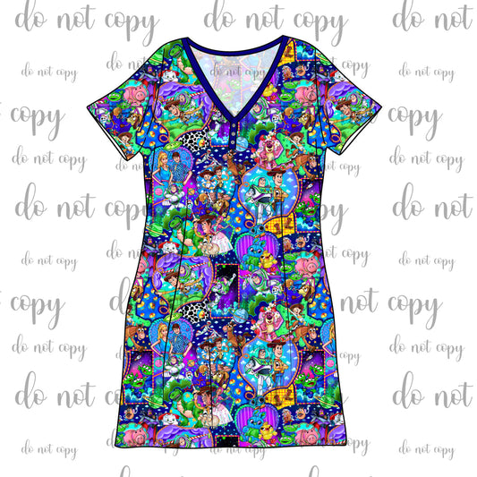 RTS Bamboo Adult Sleep Gown - To Infinity