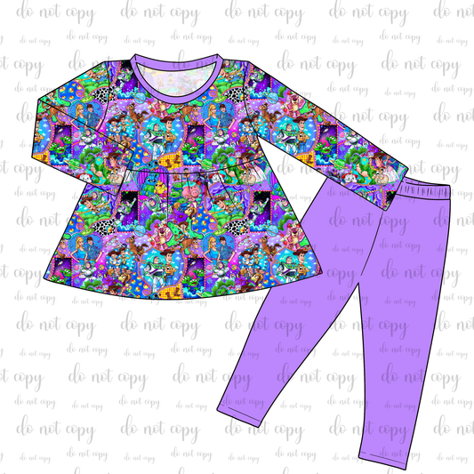 RTS Peplum and Leggings - To Infinity