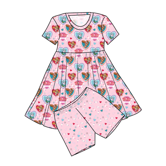 FEB Pre-order Twirl Dress with Shorts - Heart Patrol