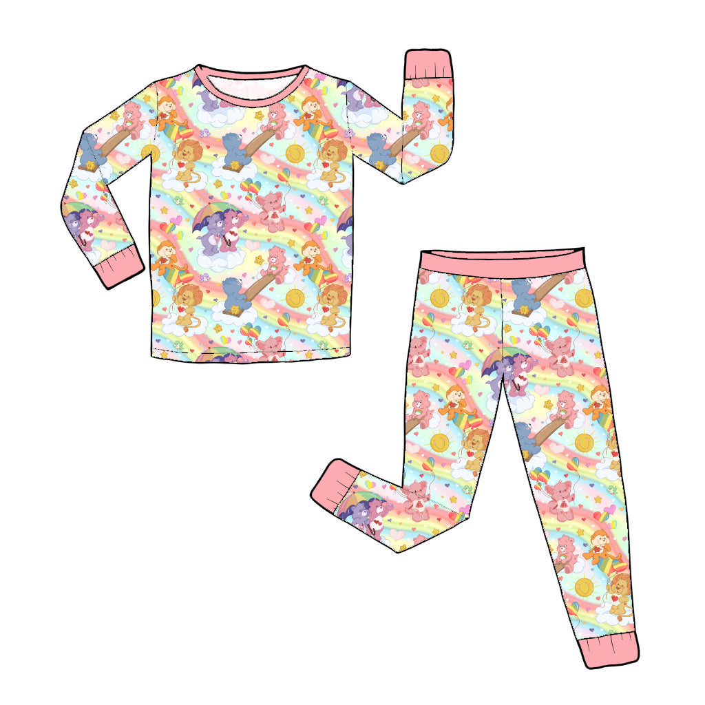 July Pre-Order Bamboo Long Sleeve and Pants Pajama Set - Vintage Bears