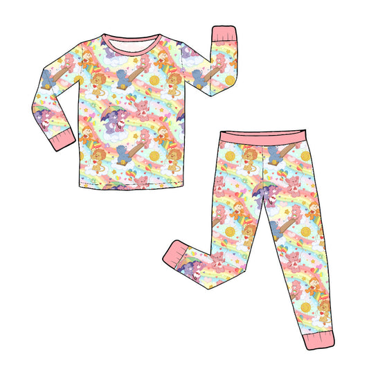 July Pre-Order Bamboo Long Sleeve and Pants Pajama Set - Vintage Bears
