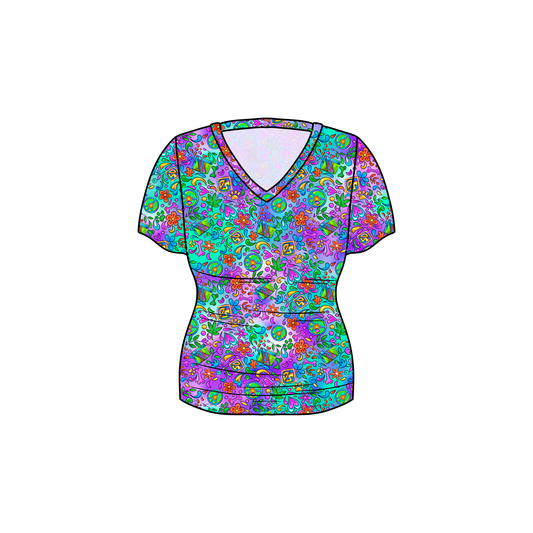RTS Bamboo Adult V-Neck Tee - Where Are You? (cood)
