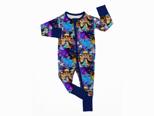 RTS Bamboo Convertible Zip Romper - Arabian Nights