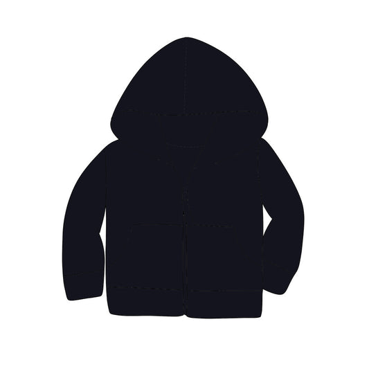 JAN Pre-Order Unisex ADULT Hoodie Zip Up Jacket - Black Onyx